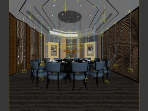 business restaurant - coffee - banquet 60 3D Modell