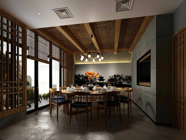 business restaurant - coffee - banquet 61 3D Model .c4d .max .obj .3ds .fbx .stl .blend 