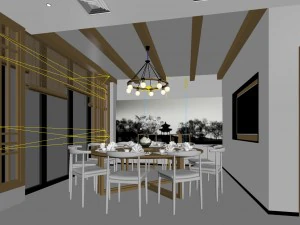 business restaurant - coffee - banquet 61 3D Model