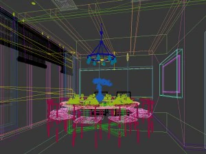 business restaurant - coffee - banquet 61 3D Model