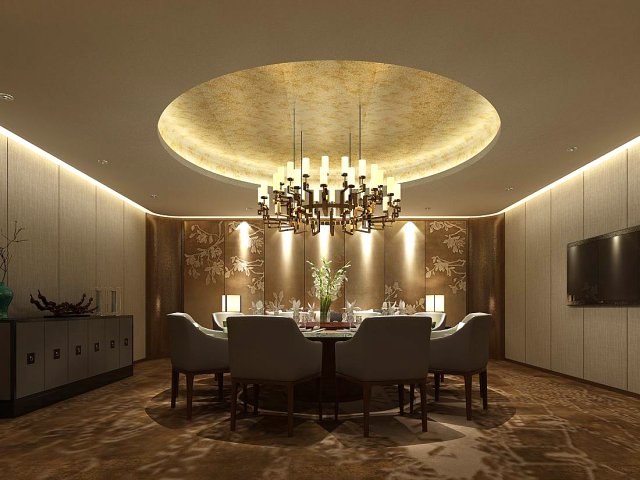 business restaurant - coffee - banquet 62 Modelo 3D .c4d .max .obj .3ds .fbx .stl .blend 