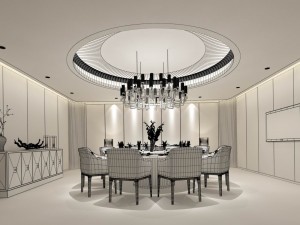 business restaurant - coffee - banquet 62 Modelo 3D