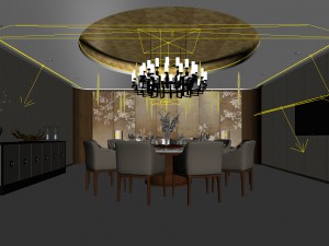 business restaurant - coffee - banquet 62 Modelo 3D