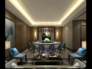 비즈니스 레스토랑 - 커피 - 연회 63 3D 모델