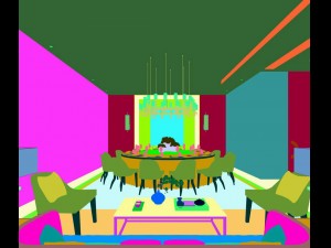 business restaurant - coffee - banquet 63 Modelo 3D