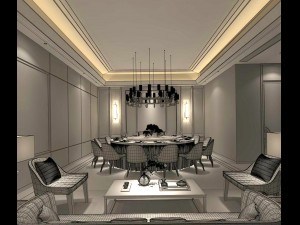 business restaurant - coffee - banquet 63 Modelo 3D