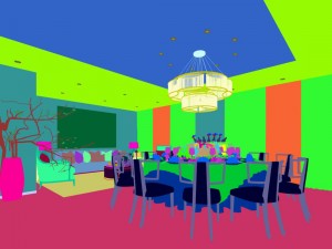 business restaurant - coffee - banquet 64 Modèle 3D