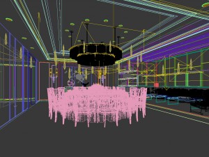 business restaurant - coffee - banquet 65 Modèle 3D