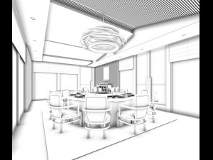 business restaurant - coffee - banquet 66 3D Modell