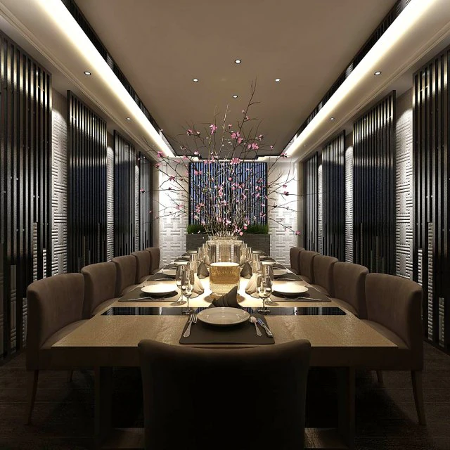 business restaurant - coffee - banquet 68 3D Model .c4d .max .obj .3ds .fbx .stl .blend 
