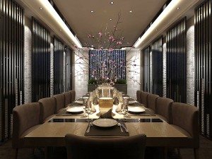 business restaurant - coffee - banquet 68 Modèle 3D