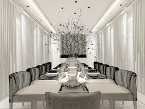 business restaurant - coffee - banquet 68 3D Model
