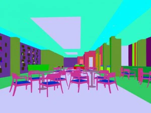 business restaurant - coffee - banquet 69 3D Model
