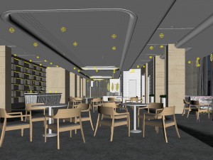business restaurant - coffee - banquet 69 Model 3D