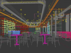 business restaurant - coffee - banquet 69 3D Model
