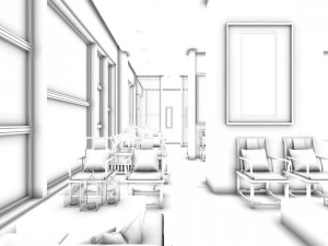 business restaurant - coffee - banquet 70 3D Model