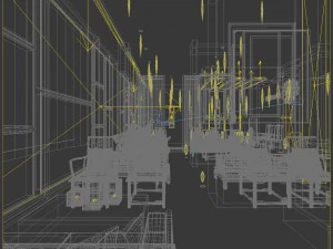 business restaurant - coffee - banquet 70 3D Model