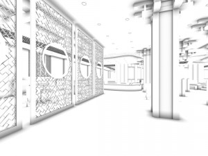 business restaurant - coffee - banquet 71 3D-Modell