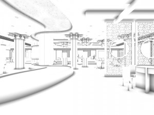 business restaurant - coffee - banquet 71 3D-Modell