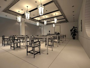 business restaurant - coffee - banquet 71 3D-Modell