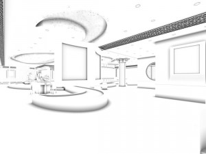 business restaurant - coffee - banquet 71 3D-Modell