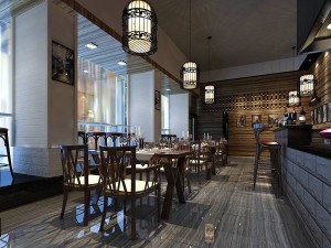 business restaurant - coffee - banquet 72 3D Model