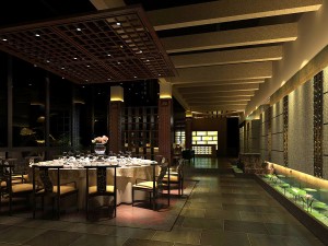 business restaurant - coffee - banquet 73 3D Model