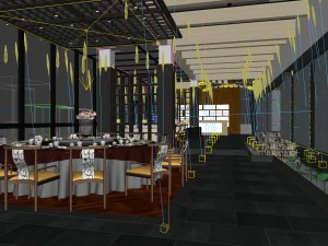 business restaurant - coffee - banquet 73 3D Model