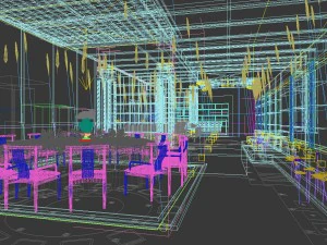business restaurant - coffee - banquet 73 3D Model
