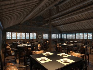 business restaurant - coffee - banquet 74 3D Model