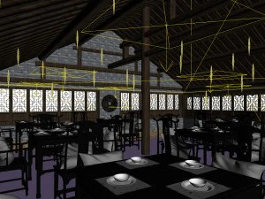 бізнес ресторан - кава - банкет 74 3D Модель