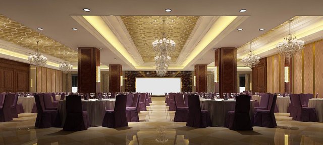 business restaurant - coffee - banquet 76 3D Model .c4d .max .obj .3ds .fbx .stl .blend 