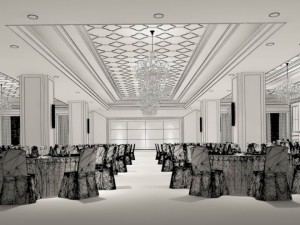 business restaurant - coffee - banquet 76 3D Model