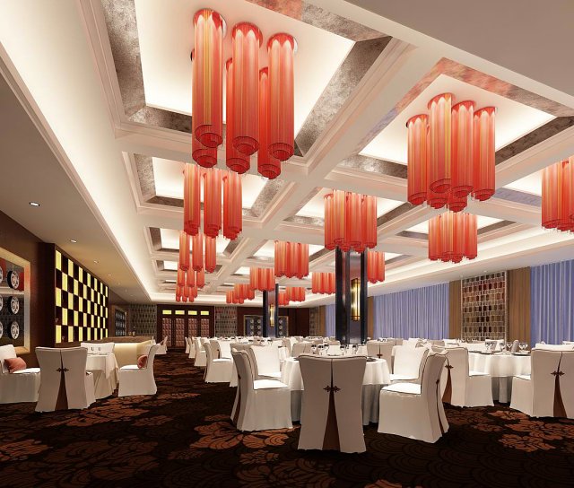 business restaurant - coffee - banquet 78 3D 모델 .c4d .max .obj .3ds .fbx .stl .blend 
