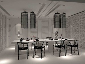 business restaurant - coffee - banquet 79 Model 3D