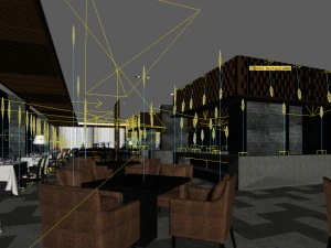 business restaurant - coffee - banquet 81 3D Model