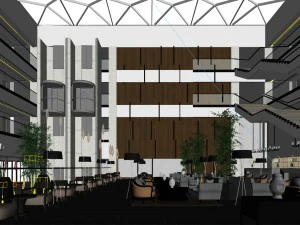 business restaurant - coffee - banquet 82 3D Model