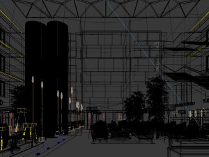 business restaurant - coffee - banquet 82 Model 3D