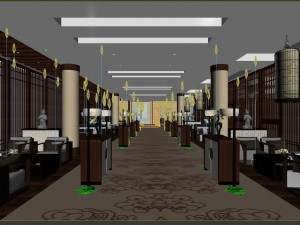 business restaurant - coffee - banquet 83 3D मॉडल