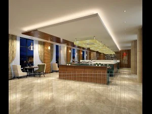 ristorante d'affari - caff&egrave; - banchetto 84 Modello 3D