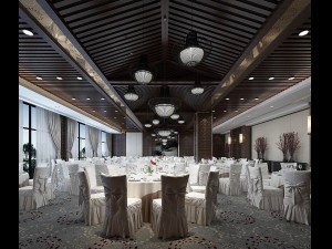 business restaurant - coffee - banquet 85 3D Model