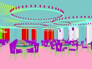 business restaurant - coffee - banquet 86 Modelo 3D