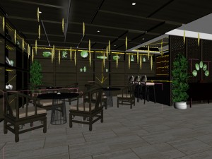 business restaurant - coffee - banquet 87 3D मॉडल