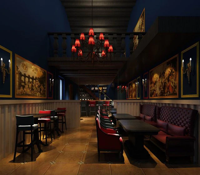 business restaurant - coffee - banquet 88 3D Model .c4d .max .obj .3ds .fbx .stl .blend 