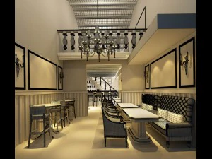 business restaurant - coffee - banquet 88 3D Model