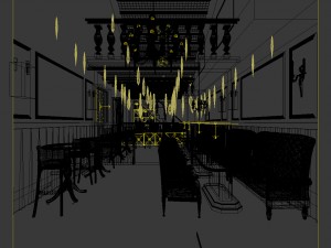 business restaurant - coffee - banquet 88 Modelo 3D