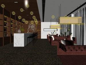 business restaurant - coffee - banquet 89 3D 모델
