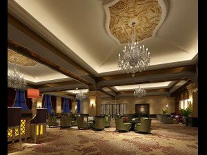 business restaurant - coffee - banquet 90 3D Model