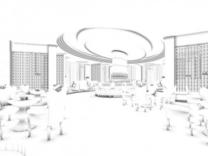 business restaurant - coffee - banquet 92 Modelo 3D