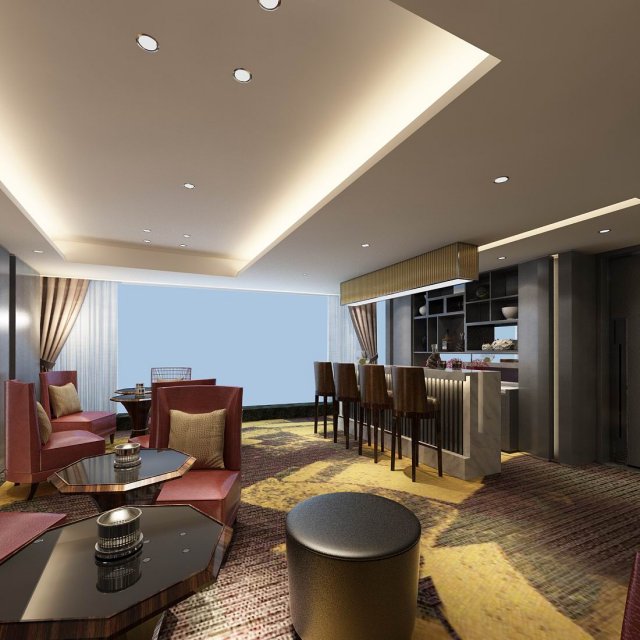 business restaurant - coffee - banquet 95 Modèle 3D .c4d .max .obj .3ds .fbx .stl .blend 